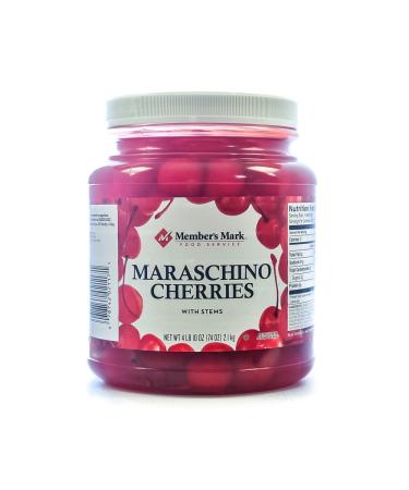 Maraschino Cherries with Stems 74 Ounce Jar NEW VERSION