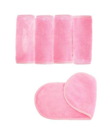 4 Pieces Soft Facial Wash Cloth Microfiber Makeup Remover Cloths Large Make Up Remover Cloth Reusable Make Up Remover Cloths Suitable Removes All Makeup Ideal for Sensitive Skin