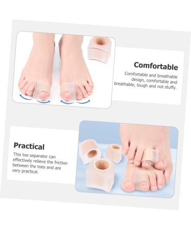 INOOMP 2 Pairs Men's Toe Splitter Tools: Thumb Splint, Bunion Toe Separators, Valgus Correction, Spacer - Breathable Sebs Nylon - 3.6x3.5cm - Buy Online on GoSupps.com