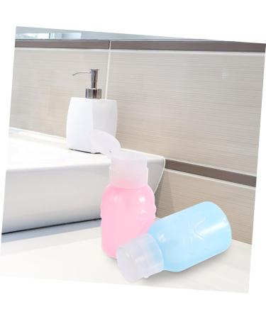  MAGICLULU MAGICLULU 4 Pcs Pink Nail Polish Liquid Pump Bottles Clear Plastic Leak Proof - Buy Online on GoSupps.com