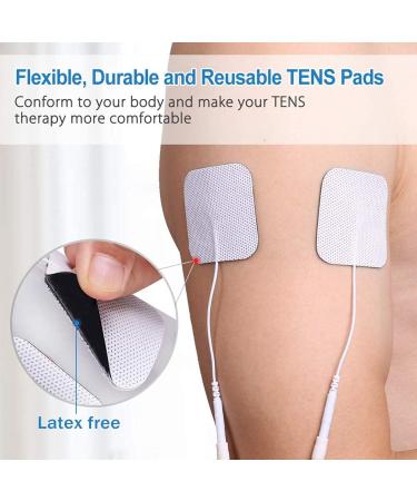 VYTALINE TENS Machine electrodes Pads Replacement 5x5cm 20 Pcs Latex-Free TENS Electrode Pads Patches with Upgraded Self-Stick Performance and Non-Irritating Design for Electrotherapy - Buy Online on GoSupps.com
