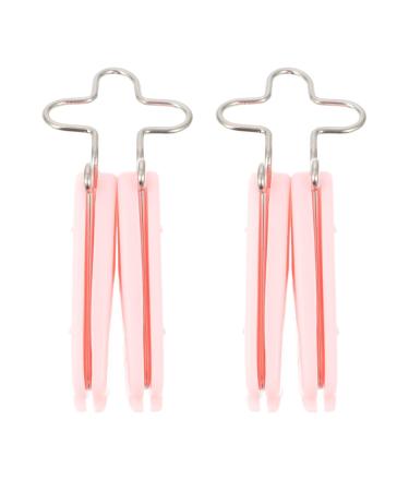 PLAFOPE Pince de Rehaussement du Nez 2 Pi ces Taille Adulte Silicone Rose Remodelage Beaut F minine Usage Quotidien