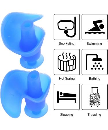 Swimming Ear Plugs - 6 Pairs Silicone Swim Ear Plugs for Adults with Storage Case | Perfect for Swimming & Diving (Blue - Buy Online on GoSupps.com