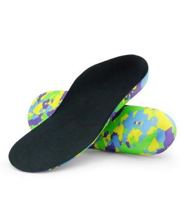 Boowhol-Kinder orthopedic shoes sport breathable cushion insoles Hochelastic Eva orthopedic insoles (24-26 EU (20cm))