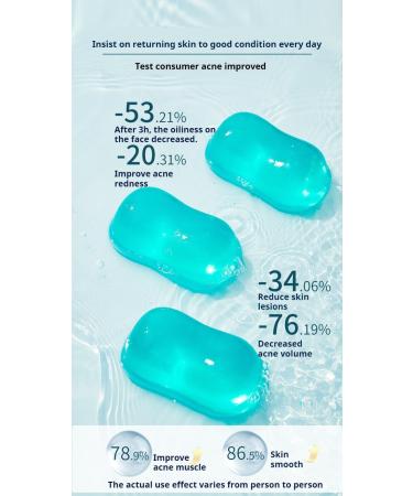 Natural Handmade Essential Oil Soap - Snow Grass & Tea Seed Oil for All Skin Types - 100g Gift Box (2 Bars - Buy Online on GoSupps.com