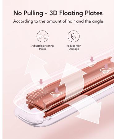 Wavytalk 100% Pure Titanium Hair Straightener | Dual Voltage 1 Inch Flat Iron | Silky Hair Instantly | 170 -450 | Matt Black - Buy Online on GoSupps.com