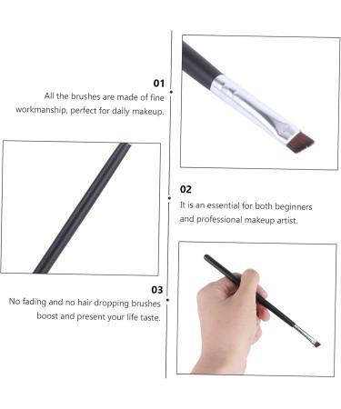 NOLITOY 12pcs Applicator Eyebrow Brush Mini Concealer Wooden Liner Premium Quality for Bridegroom 16.00X0.20X0.20CM Black - Buy Online on GoSupps.com