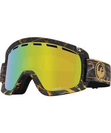 Dragon Alliance Mens D1 OTG Snow Goggles, 14Karat/Lumalens Gold Ion, Lumalens Amber, OFA