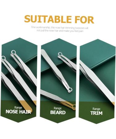 NOLITOY Precision Hair & Eyebrow Grooming Tool Set for Men - Stainless Steel Round Nose Scissors Trimmers & Tweezers - International Shipping Available - Buy Online on GoSupps.com
