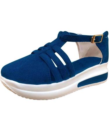GETBEE Platform Wedge Sandals: Women's Casual Summer Ankle Buckle Shoes - Buy Online on GoSupps.com