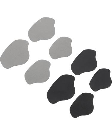 Doitool 8pcs Sneaker Heel Stickers | Glue Heel Pads & Liners for Sneaker Repair - Black & Gray - Buy Online on GoSupps.com