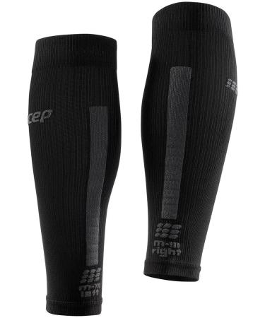 CEP Ultralight Compression Calf Sleeves for Men - Black/Dark Grey - Buy Online on GoSupps.com