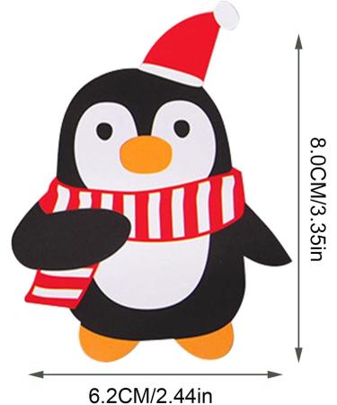  Rosixehird Rosixehird 50 Pcs Christmas Lollipop Paper Cards Christmas Decorations Santa Penguin Christmas Lollipop Christmas Decoration Packaging - Buy Online on GoSupps.com