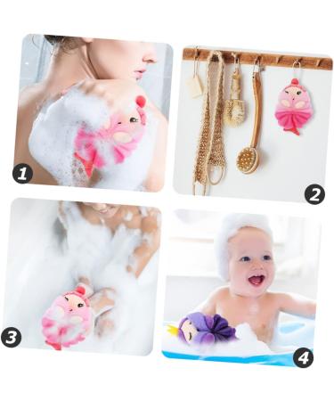 FRCOLOR 8 Pcs Bath Balls - Shower Luffa Body Scrubber & Mesh Pouf for Kids & Adults - Buy Online on GoSupps.com