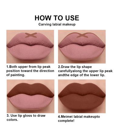Brown Nude Liquid Matte Lipstick and Lipliner Set - Waterproof 24 Hour Wear Lip Stain Gift for Girls and Women - 0.35 Fl Oz (Pack of 1) - Buy Online on GoSupps.com