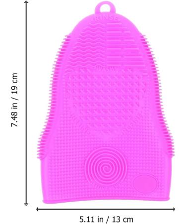 KALLORY Silicone Cleaning Gloves & Exfoliator Brush - Soft Face Cleansing Tools for Home Skin Care (Purple - Buy Online on GoSupps.com