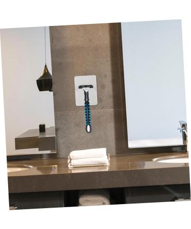 Hootnee 4-Piece Razor Tool Holder Set | Suction Door Hooks & Shaving Stand | White ABS | Ideal for Bathroom Storage - Buy Online on GoSupps.com