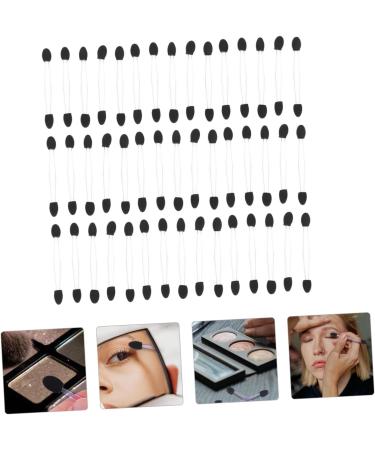 Housoutil 100pcs Eye Shadow Stick Eyeshadow Stick Disposable Makeup Girl Makeup Tools Makeup Stick Woman 7.5x0.5cm Black - Buy Online on GoSupps.com