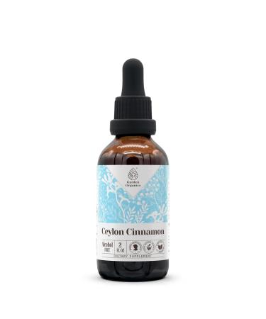 Ceylon Cinnamon Alcohol-Free Natural Tincture Extract Immune System Booster Liquid Drops Made from 100% Ceylon Cinnamon (Cinnamomum verum) Dried Bark (2 fl oz) 2 Fl Oz (Pack of 1)