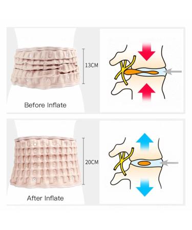 Back Support Decompression Belt - Inflatable Lumbar Relief for Sciatica | Pain Relief for Men & Women - Buy Online on GoSupps.com