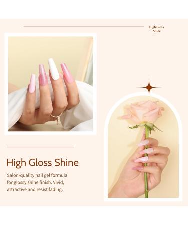 Maykawe Gel Nail Polish Starter Kit with 48W Lamp - 6 Colors Set for Beginners - Buy Online on GoSupps.com