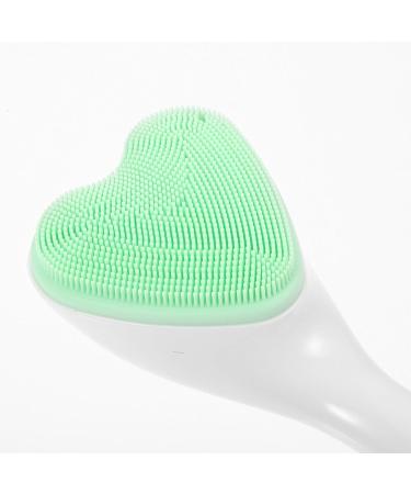 Healeved Facial Cleansing Brush Silicone Waterproof Face Scrubber Heart Shape Manual Handheld Facial Exfoliator Blackhead Face Wash Brush for Deep Cleaning Skin Care - Buy Online on GoSupps.com