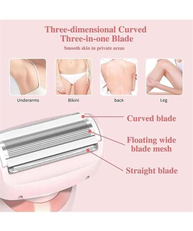 Duskofficial Razor The Glide Pro 3.0 Waterproof Electric Razor Duskofficial Glide Pro 3.0 Waterproof Electric Shaver 2 in 1 Electric Shaver Razors for Women Wet and Dry for Leg Underarm 1set Pink Blue - Buy Online on GoSupps.com