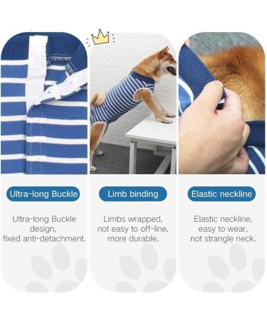 WPCASE DOG Professional Recovery Suit - Surgical Support Shirt for Dogs | E-Collar Alternative for Belly Wounds | Blue Size M - Buy Online on GoSupps.com