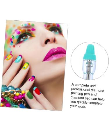 FRCOLOR 1 Set Manual Drilling Pen Hand Tools Kit De Manicura Stylus Drill Nail Rhinestone Nail Art Pen Rhinestone for Nails Embroidery Tools Diamond Stainless Steel Material Manicure 16X1cm Colorful - Buy Online on GoSupps.com