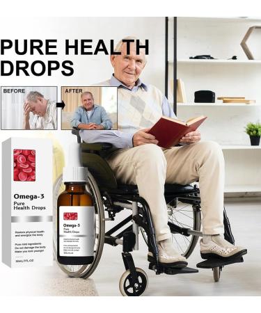 Natravor Omega-3 Natural Vasclear Drops 30 ml/1 fl oz NATRAVOR Omega-3 Drops Body Care Drops Relieve Physical Discomfort (2PCS) - Buy Online on GoSupps.com