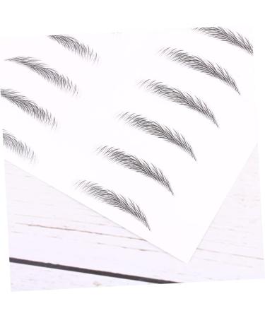 PLAFOPE 4 Sheets Pairs Hair-like Simulation Artificial Eyebrow Patch Simulation Eyebrow Black - Buy Online on GoSupps.com