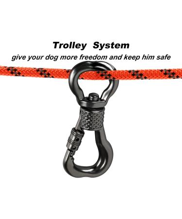 Xiaz 15.2m Portable Dog Leash for Camping & Outdoor Events - Heavy-Duty Trolley System for Dogs Up to 90kg - Buy Online on GoSupps.com