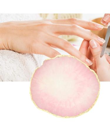 dragonaur-home decor 1 Pc Creative Golden Edge Resin Nail Art Palette Gel Nail Polish Drawing Color Palette DIY Nail Mixing Palette Manicure Display Holder Pink - Buy Online on GoSupps.com