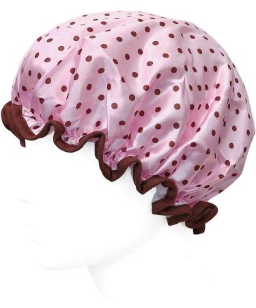 Wrapables Double Layer Waterproof Shower Caps Set of 4 - Dots, Cherries, Kitties Design - Buy Online on GoSupps.com