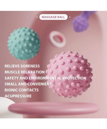 2 Pieces Foot Massage Balls Set - Pink & Green - Plantar Fasciitis Relief - Deep Tissue Foot Massage - Buy Online on GoSupps.com