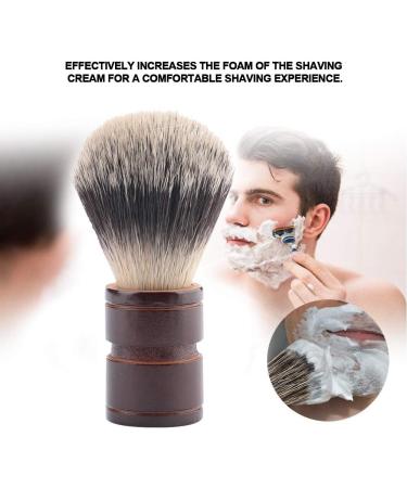 Classic Shaving Brush for Men - Wood & Nylon Mustache Brush | 2.5x2.5x9 cm | 3 Color Options | International Shipping Available - Buy Online on GoSupps.com