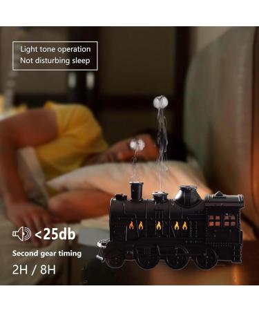 Flame Diffuser Train 300ml - Remote Control 2 Spray & Night Light Modes Perfect Humidifier for Home Office & Hotel - Yellow & White - Buy Online on GoSupps.com