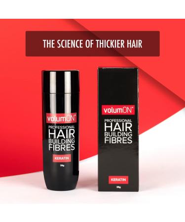 Volume Hair Fibers VOLUMON Keratin Hair Building Fibers for Thinning Hair Instantly Conceals Thinning Areas for Fuller Thicker Hair for Men and Women 28g PLUS Hairline Optimizer & Applicator Light Brown - Buy Online on GoSupps.com