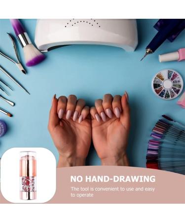 Lurrose 1 Set Double-Headed Silicone Diamond Seal Nail Art Stamping Stamper Dual Head Manicure Stamper Nail Stamping Supplies Diamond Nail Stamper Holiday Major Silica Gel 3D Nail Supplies Red - Buy Online on GoSupps.com