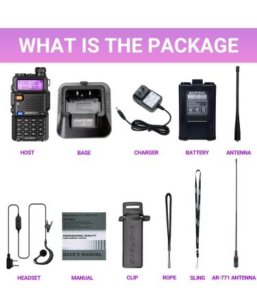 BaoFeng UV-5R 8W High Power Dual Band Two Way Radio Black-1Pack - Buy Online on GoSupps.com