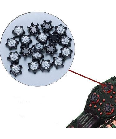 Gusnilo Golf Shoes Black Soft Spikes 21Pcs - Easy Replacement Anti-Skid Cleats - Buy Online on GoSupps.com