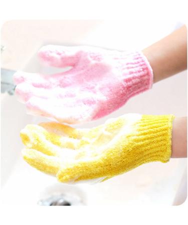 Exfoliating Shower Gloves 5PCS - Dead Skin Remover for Body Spa, Bathing Accessories for Men, Women, and Children - Multicolor - Buy Online on GoSupps.com