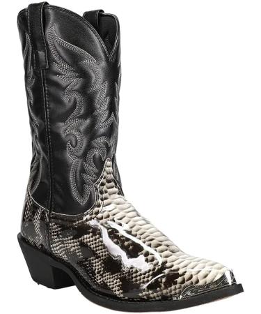 Laredo Men's Monty Croc Snip Toe Dress Boots - Black | Size 11.5 - Buy Online on GoSupps.com