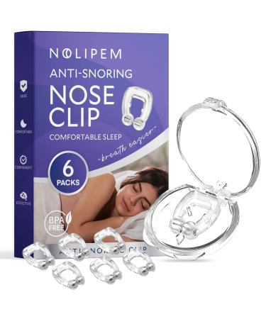 Anti Snoring Devices - Anti Snoring Nose Clip - Silicone Magnetic Snore Stopper, Provide Effective Snoring Solution - Comfortable and Effective to Stop Snoring (6 PCS)
