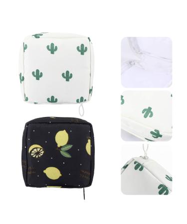 2 Pack Washable Hygiene Napkin Bags - Stylish Organizer for Travel Office & Home Storage - Buy Online on GoSupps.com