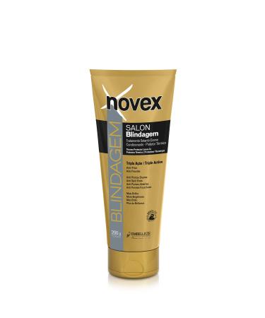 NOVEX Blindagem Thermal Protector Leave In - Heat Protectant - Smoothes the Hair by Controlling Excessive Frizz- Reconstructs the Hair Fiber - Long Lasting Effect   (200g/7.0oz) - Buy Online on GoSupps.com