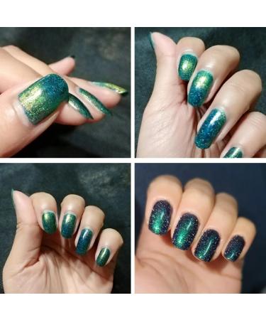 Glitter Nail Polish Holographic Nail Varnish Diamond Glitter Quick Dry Nail Polish No UV Lamp Curing Long Lasting Chip Resistant Non-Toxic Quick Drying Salon Manicure At Home Manicure (LS-15) - Buy Online on GoSupps.com