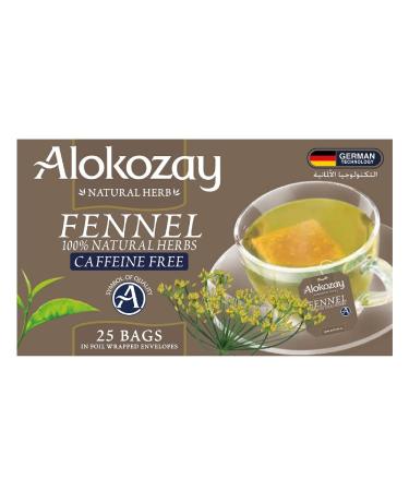 Alokozay Fennel Herbal Tea-25 Tea Bags in Heat Sealed Envelopes 50g