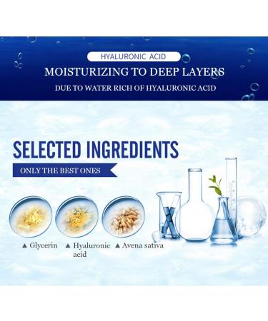 BIOAQUA HA Hyaluronic Acid Moisturizing Cream - Glycerin Infused Skin Hydration 100g - Buy Online on GoSupps.com