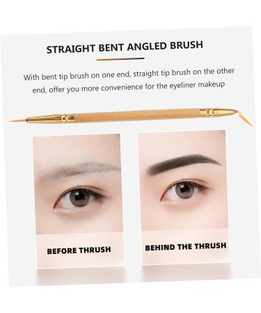 Healeved 2 Pcs Brush Tool. Eyeliner Brush Straight Bent Angled Brush - Buy Online on GoSupps.com